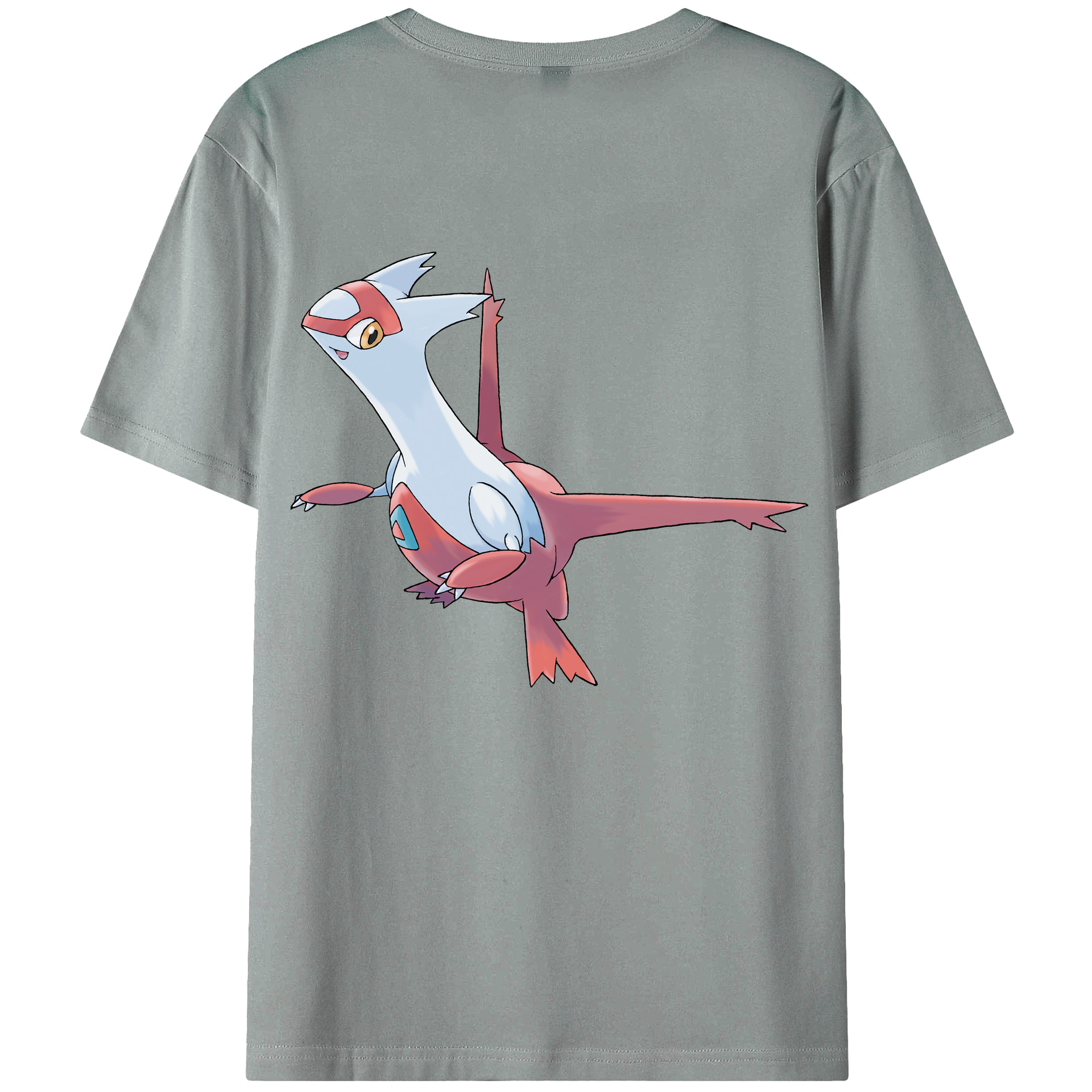 （画像用） ポケットモンスター Pokémon 綿100％ メンズ半袖Tシャツ（バックプリント） 通気性